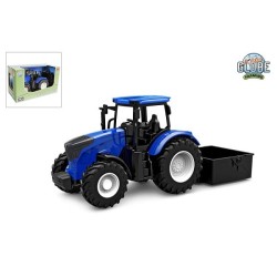 Kids Globe tracteur roue libre avec benne 27,5 cm bleu
