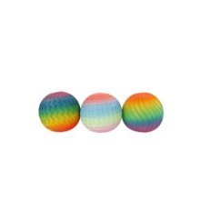 Boule à presser nervurée arc-en-ciel Fidget 7cm