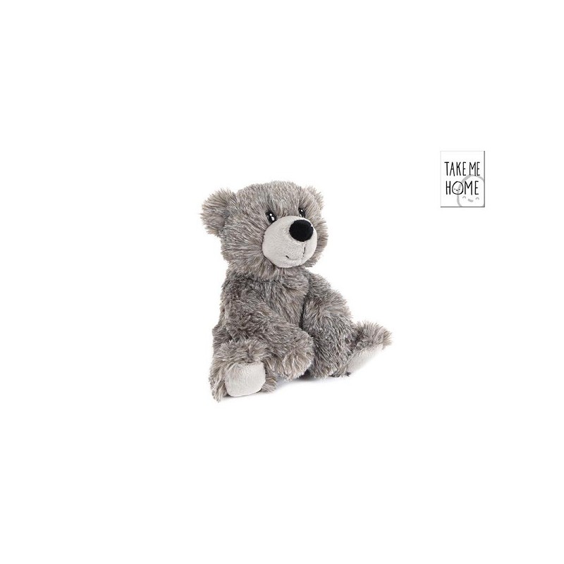 Peluche ours gris Take Me Home 15cm