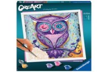 Ravensburger CreArt Chouette rêveuse Peinture par numéros