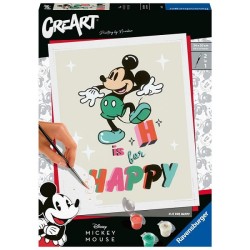 Ravensburger CreArt H est pour Happy / Mickey Mouse Peinture par numéro