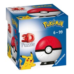 Ravensburger 3D puzzel Pokemon Pokeball 54 stukjes