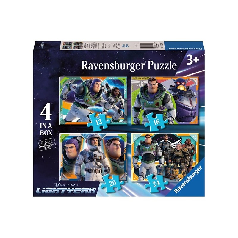 Ravensburger 4 puzzels Disney Lightyear 12/16/20/24 stukjes