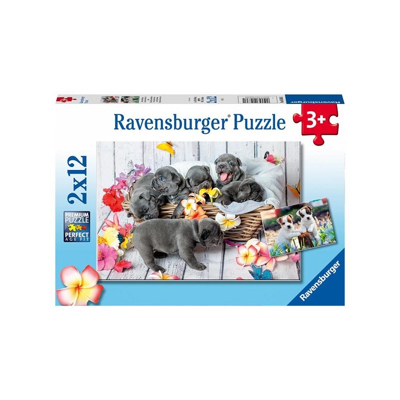 Ravensburger Puzzle Boule de poils mignonne 2x12 pièces