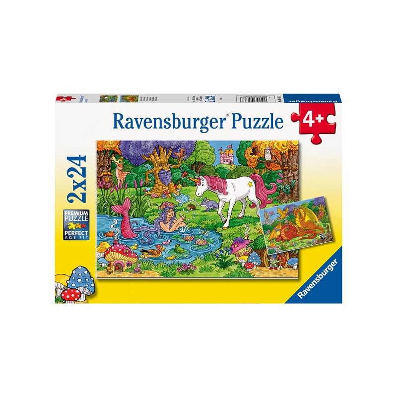 Ravensburger puzzel Magisch bos 2x24 stukjes