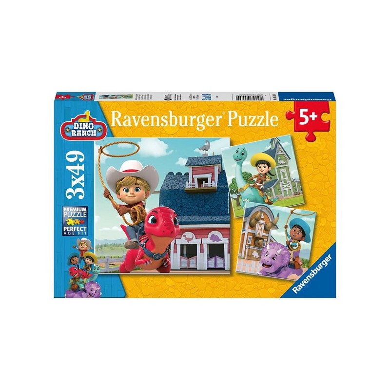 Ravensburger puzzle Dino Ranch 3x49 pièces