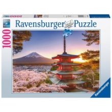 Ravensburger puzzel Kersenbloesem bij de Fuji berg 1000 stukjes