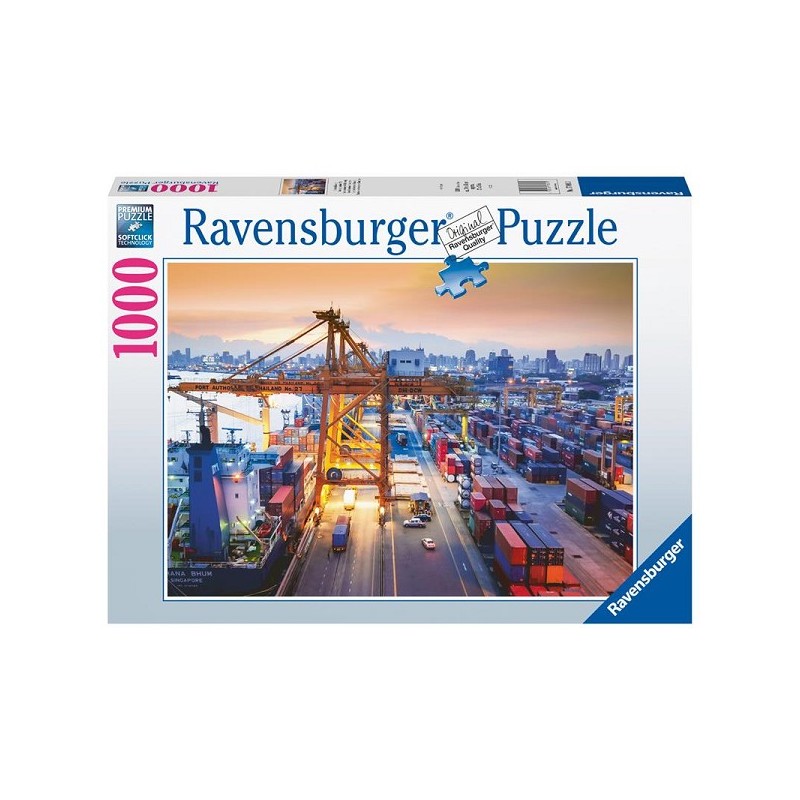 Ravensburger puzzel Container haven van Hamburg 1000 stukjes