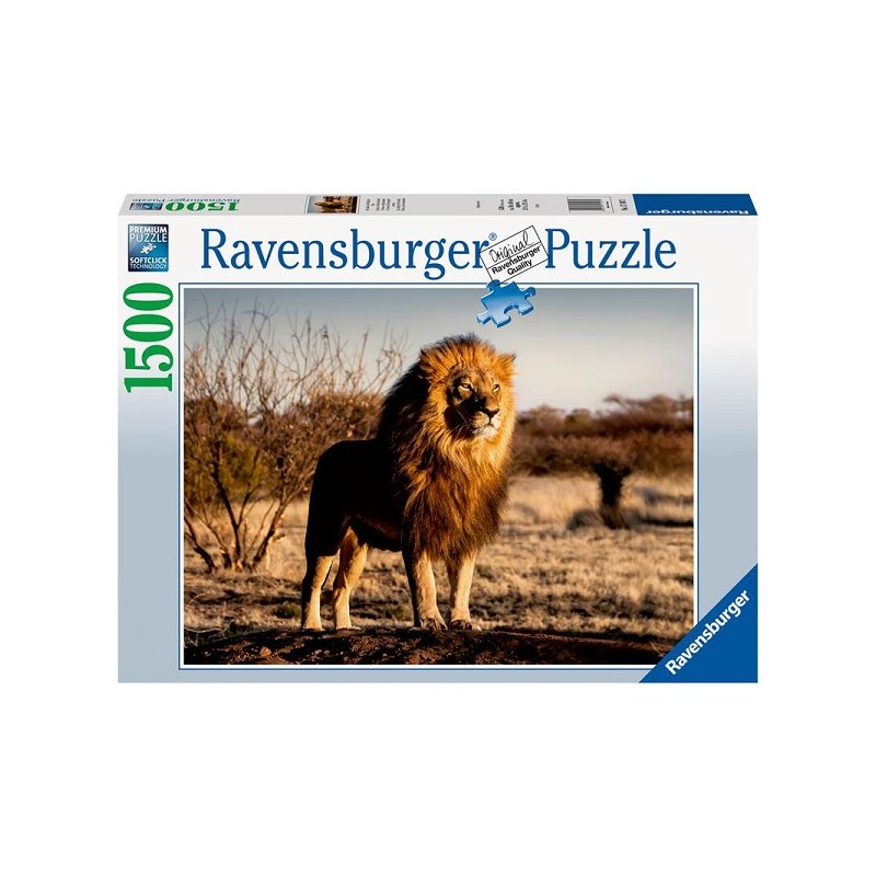 Puzzle Ravensburger Le Lion. Le roi des bêtes 1500 pièces