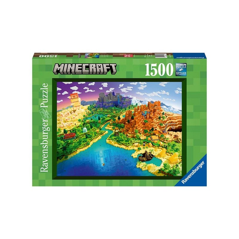 Ravensburger puzzel World of Minecraft 1500 stukjes