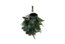 Hanger dennentak met eucalyptus met metalen bellen 60cm