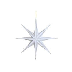 Suspension étoile papier Ø28cm blanc