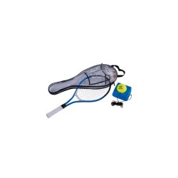 Racket 21'' met tennistrainer 900 gram en bal met elastiek In zwarte hoes