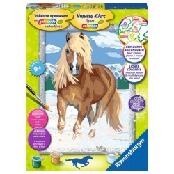 Ravensburger Peinture par numéros Cheval dans la neige