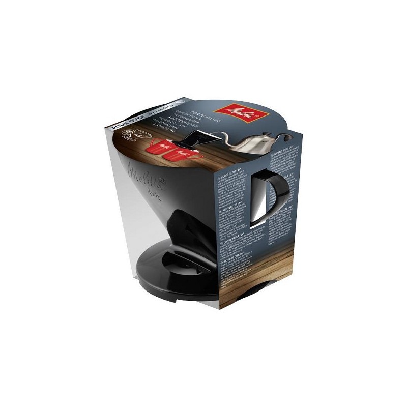 Melitta Filtre accessoire noir 1x4 en plastique