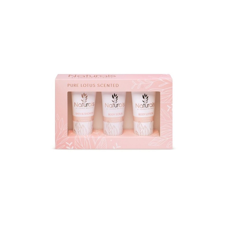 Naturals Coffret Cadeau De Bain 3 Pièces