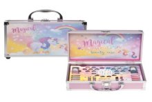 Make-up koffer Unicorn met inhoud 25,5x16,5x7,5cm