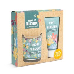 Make it Bloom Coffret cadeau Bain Gel bain et douche avec bougie parfumée