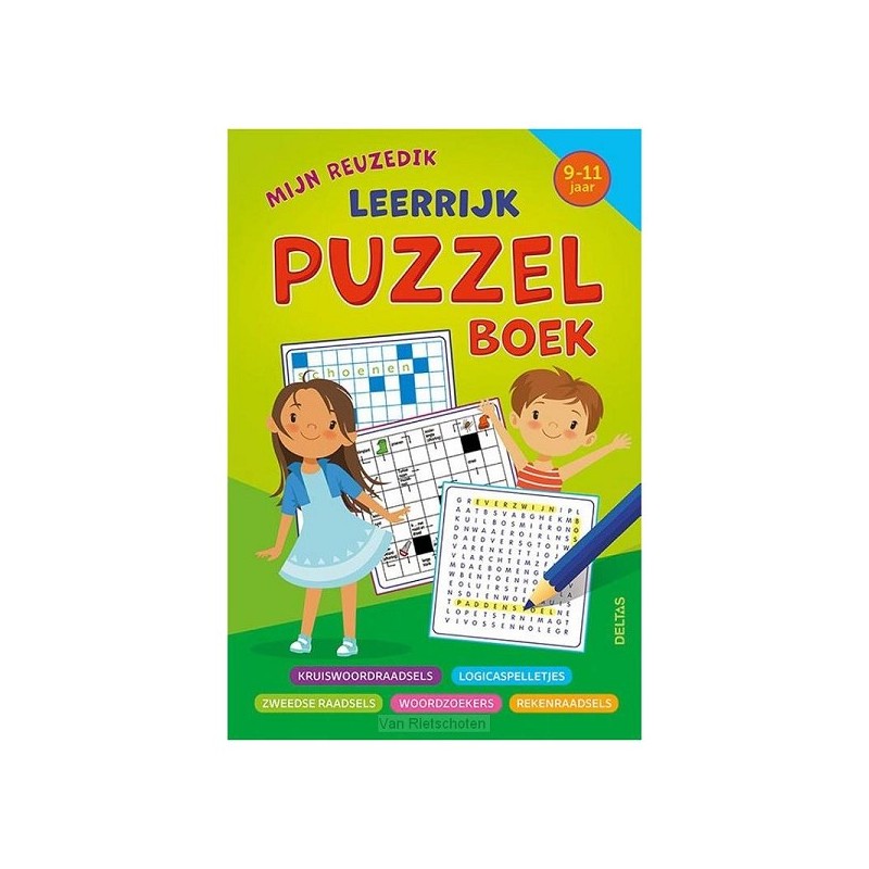 Deltas Mijn reuzedik leerrijk puzzelboek (9-11j.)