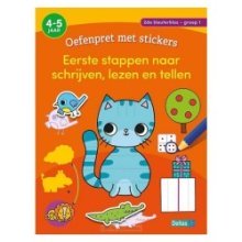 Deltas S'amuser avec des autocollants - Premiers pas pour écrire, lire et compter (4-5 ans)