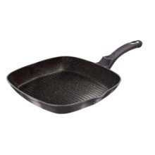 Poêle à griller Ø28cm Aluminium Carbone Pro