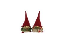HBX natural living Gnome Kiddo 14x12xh37cm Rouge/vert mâle ou femelle