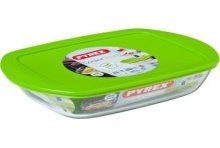 Pyrex COOK & STORE Bol de conservation rectangulaire 23x15x6cm - 1100ml - Verre Borosilicate