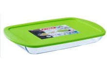 Pyrex COOK & STORE Rechthoekige bewaarschaal 20x20x8cm - 2500ml - Borosilicate glass