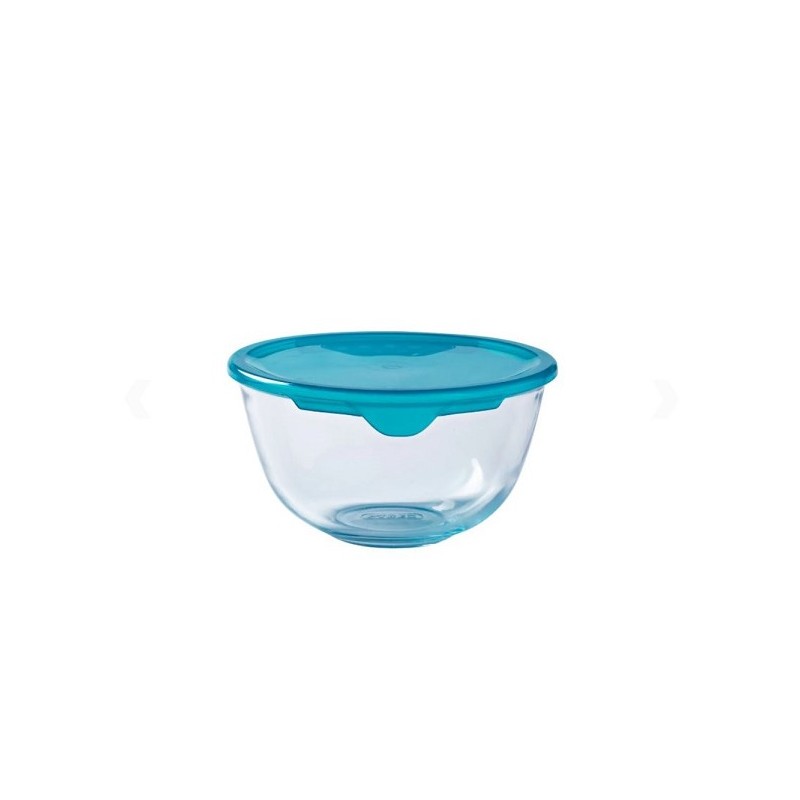 Pyrex PREP & STORE Bol mélangeur avec couvercle Ø14x8cn - 500ml - Verre borosilicate