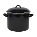 Marmite émaillée 8L Ø24cm noir