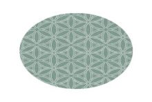 Tafelzeil PVC met non-woven vliesrug Ø160cm Orbit groen