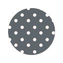 Tafelzeil PVC met non-woven vliesrug Ø160cm stip grijs