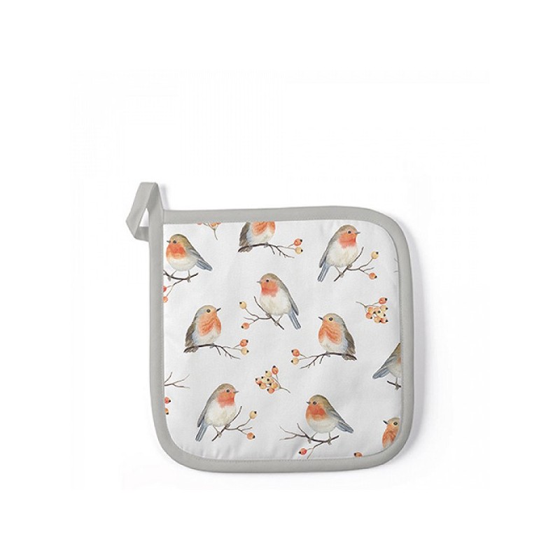 Ambiente Pannenlap Robin Family 20x20 cm- Buitenstof: 100% katoen - Vulling: 100% polyester - Voering: 100% polypropyleen