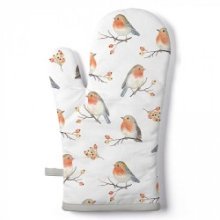 Ambiente Ovenwant Robin Family 18x30cm-  Buitenstof: 100% katoen - Vulling: 100% polyester - Voering: 100% polypropyleen