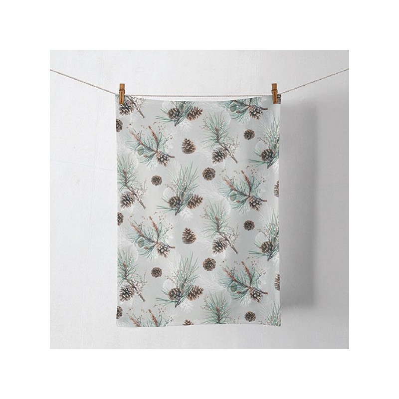 Ambiente Keukendoek Pine Cone All Over-50x70cm -100% Katoen