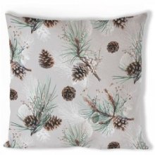 Housse de coussin Ambiente Pomme de Pin All Over 40x40cm-100% Coton