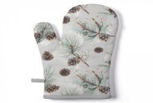 Ambiente Ovenwant Pine Cone All Over18x30cm-  Buitenstof: 100% katoen - Vulling: 100% polyester - Voering: 100% polypropyleen