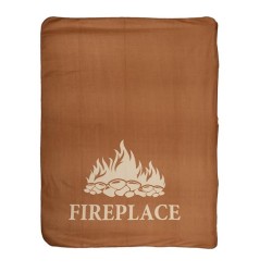 Esschert Design Fleeceplaid "Fireplace" 130x180cm