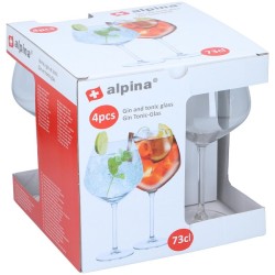 Alpina Gin & Tonic glazenset 4-delig 730ml