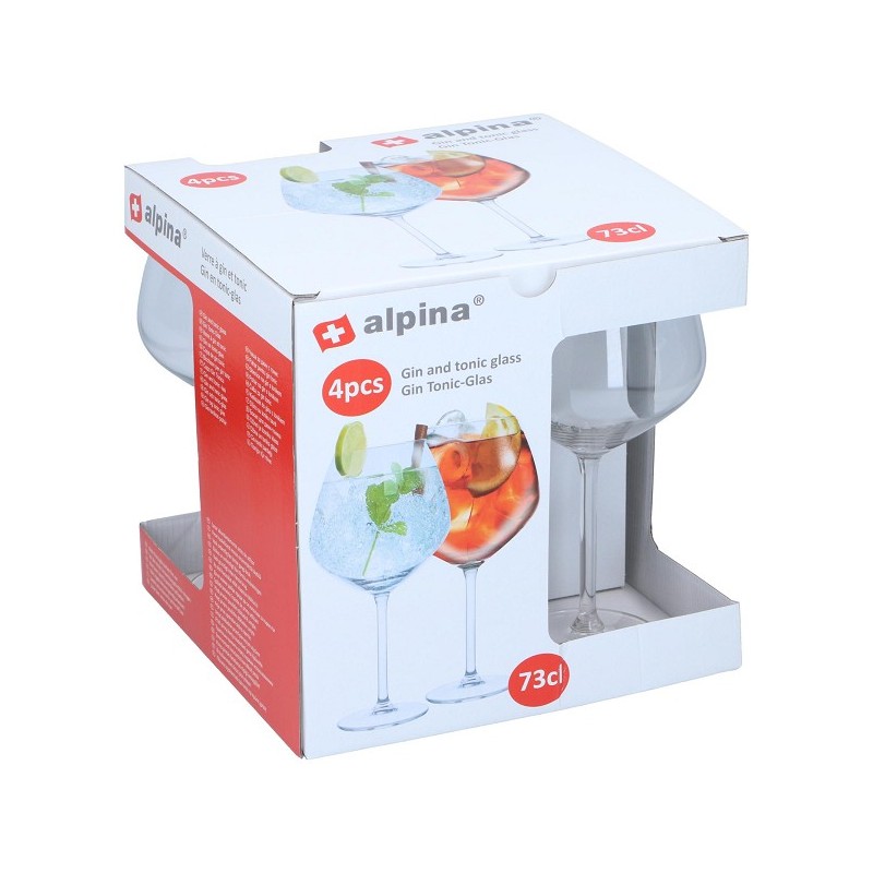 Alpina Gin & Tonic ensemble de verres 4 pièces 730ml