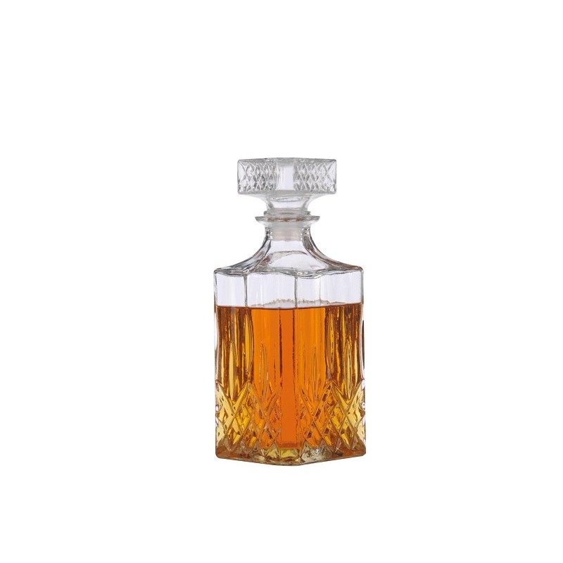 Carafe à whisky Alpina verre 1L 8,5x8,5x23cm