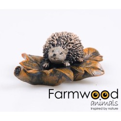 Farmwood animals Egel op blad natural l10cm