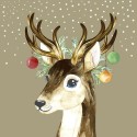 Duni Servetten Deer Baubles 33x33cm 3-laags tissue FSC pak a 20 servetten