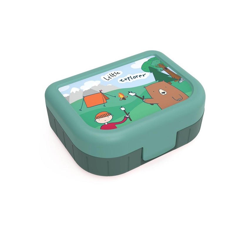 Rotho Lunchbox To Go Memory Kids 1 litre enfants explorateurs garçons 166x133x61mm
