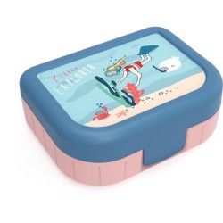 Rotho Lunchbox To Go Memory Kids 1 litre enfants explorateur filles 166x133x61mm