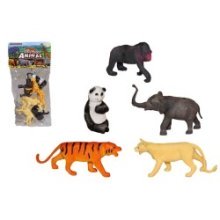 Animaux sauvages en sachet 6 parties 28x13x5cm