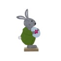 Déco de fenêtre feutre lapin de Pâques avec oeuf 35cm