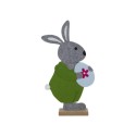 Déco de fenêtre feutre lapin de Pâques avec oeuf 51cm