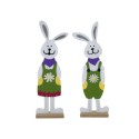 Déco fenêtre feutre lapin de Pâques 51cm femme ou homme