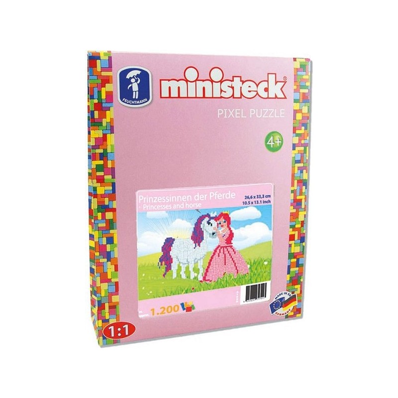 Ministeck Princesse avec cheval XL set 1200 pièces